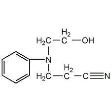 n-(2-氰乙基)-n-(2-羥乙基)苯胺結(jié)構(gòu)式